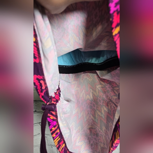 Athleta Women’s Printed Racerback Bikini Tankini Top Size Medium - Picture 6 of 10